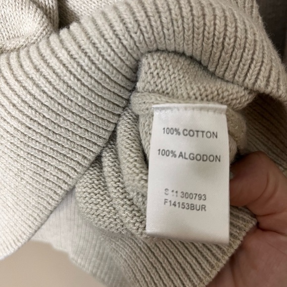 Men’s Weatherproof 100% Cotton Casual Crewneck Pullover Beige Knit Sweater XL - Picture 5 of 7